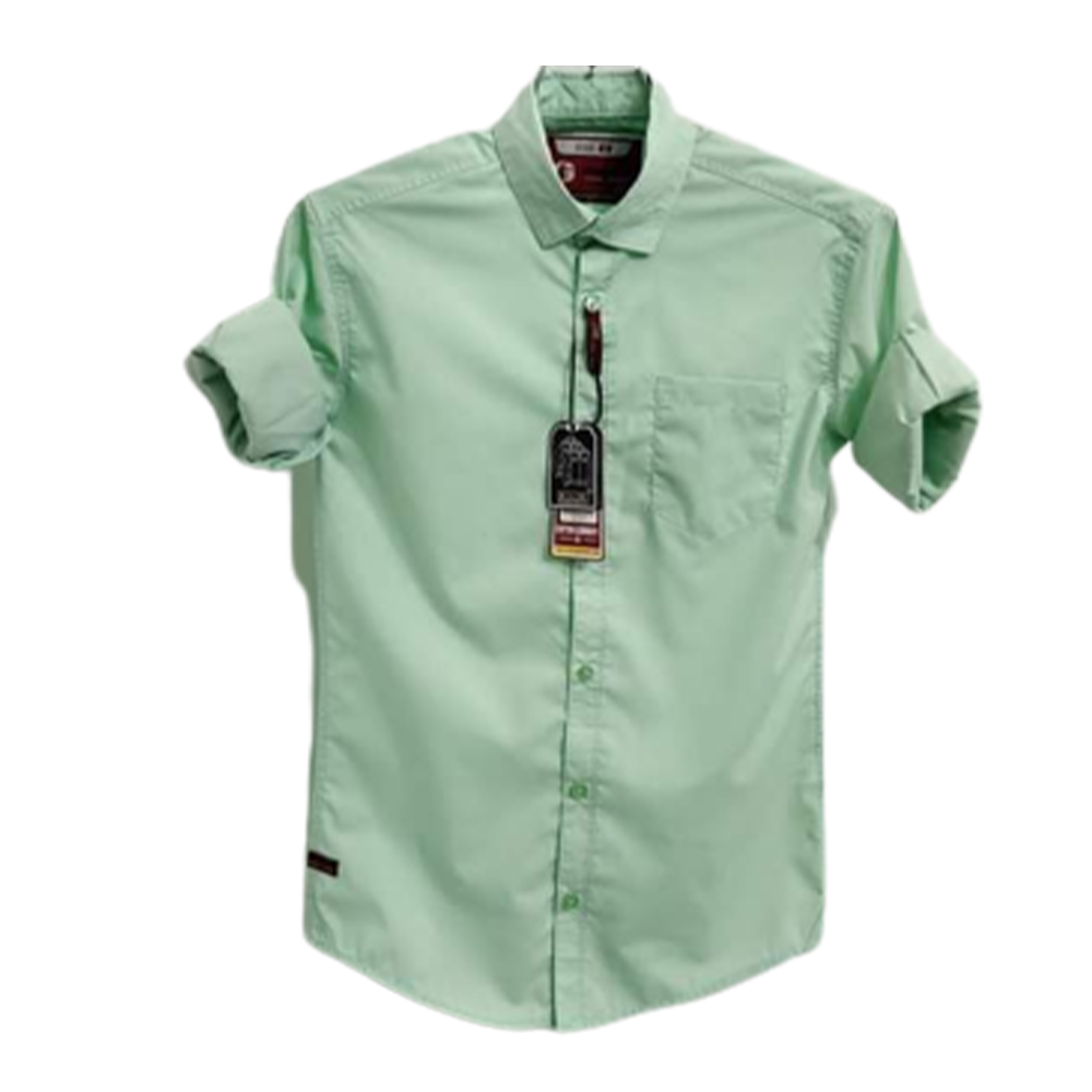 Oxford Cotton Full Sleeve Shirt For Men - Green - OP54