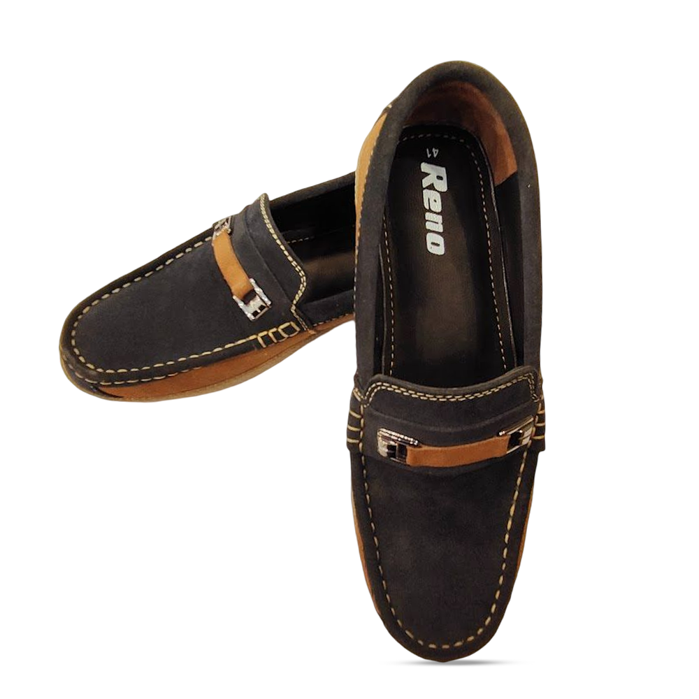 Reno Leather Loafer For Men - Dark Chocolate - RL3032