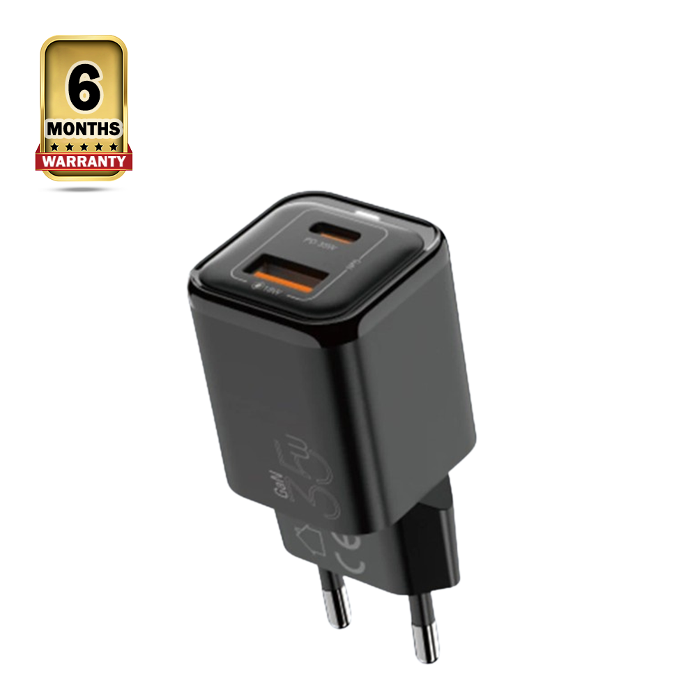 Vyvylabs GAN35BE-02 GaN 35W Fast Charger - EU Plug - Black