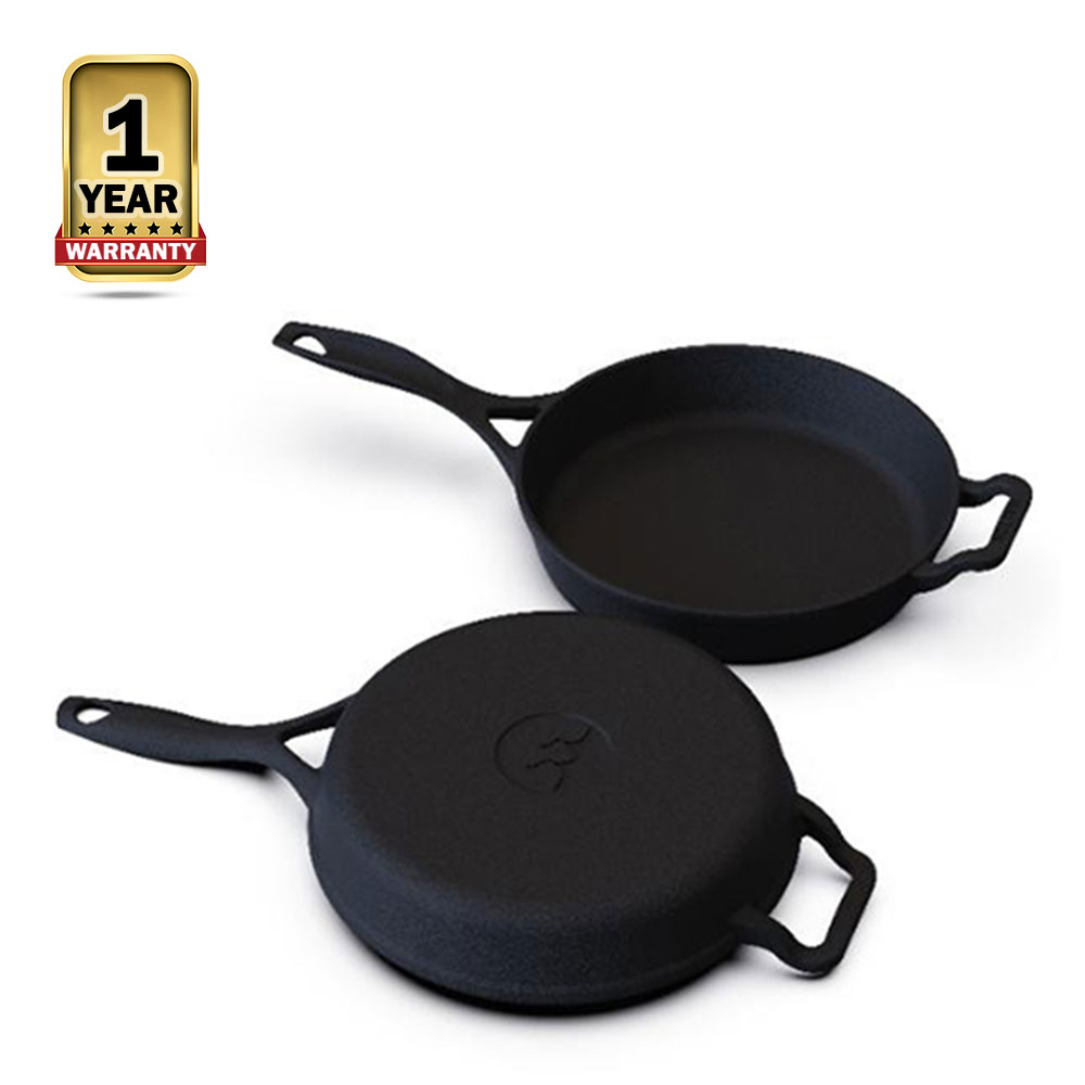 Walton WCW Cast Iron Fry Pan - 24 Cm - Black