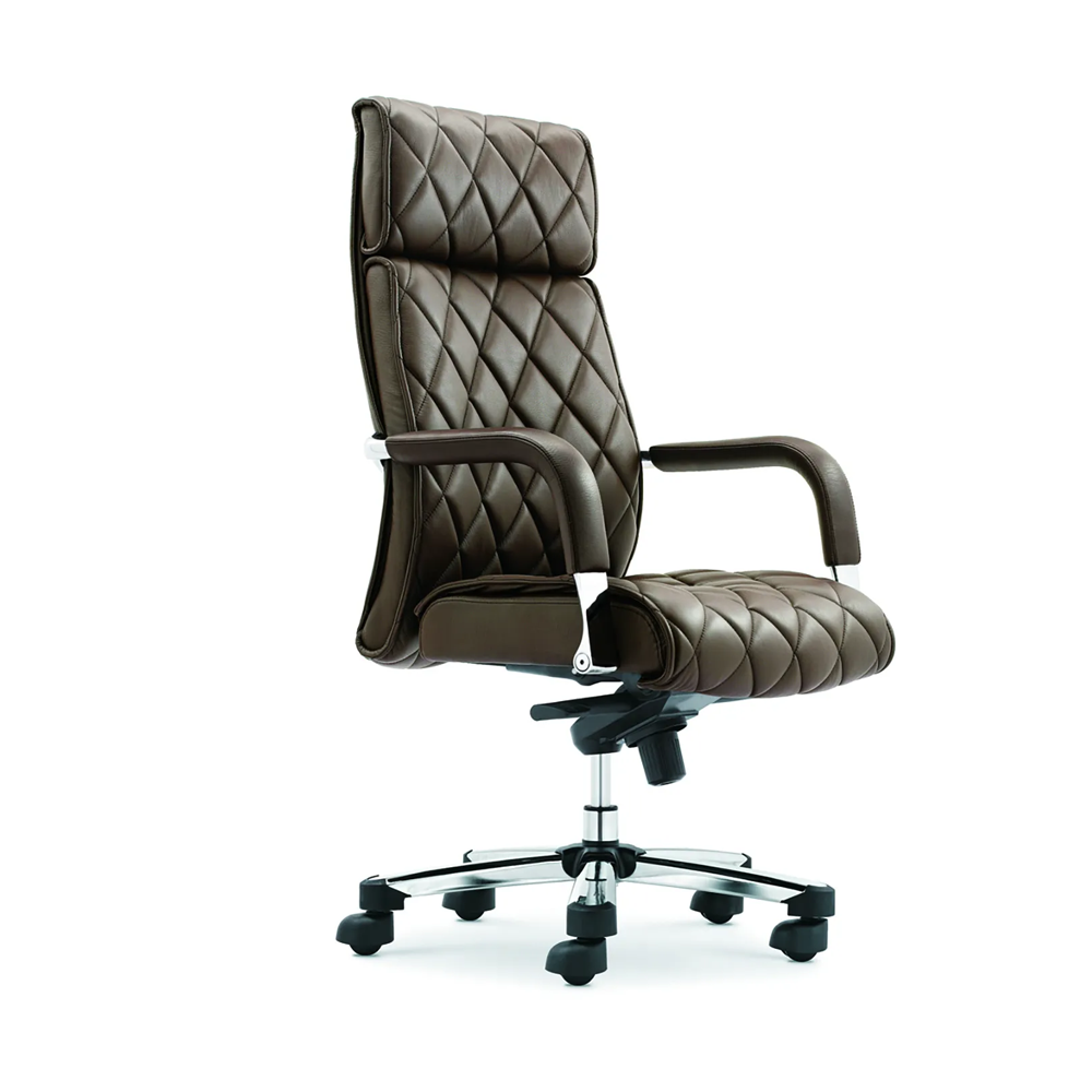 Leather Fashionable Executive and Task Chair - Dark Olive - F106 