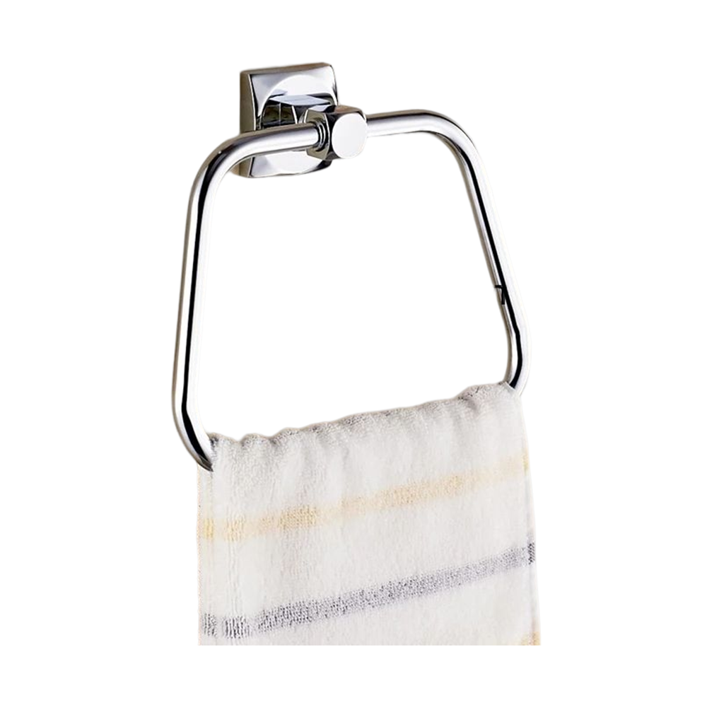 Square Shape Towels Hanger - Silver