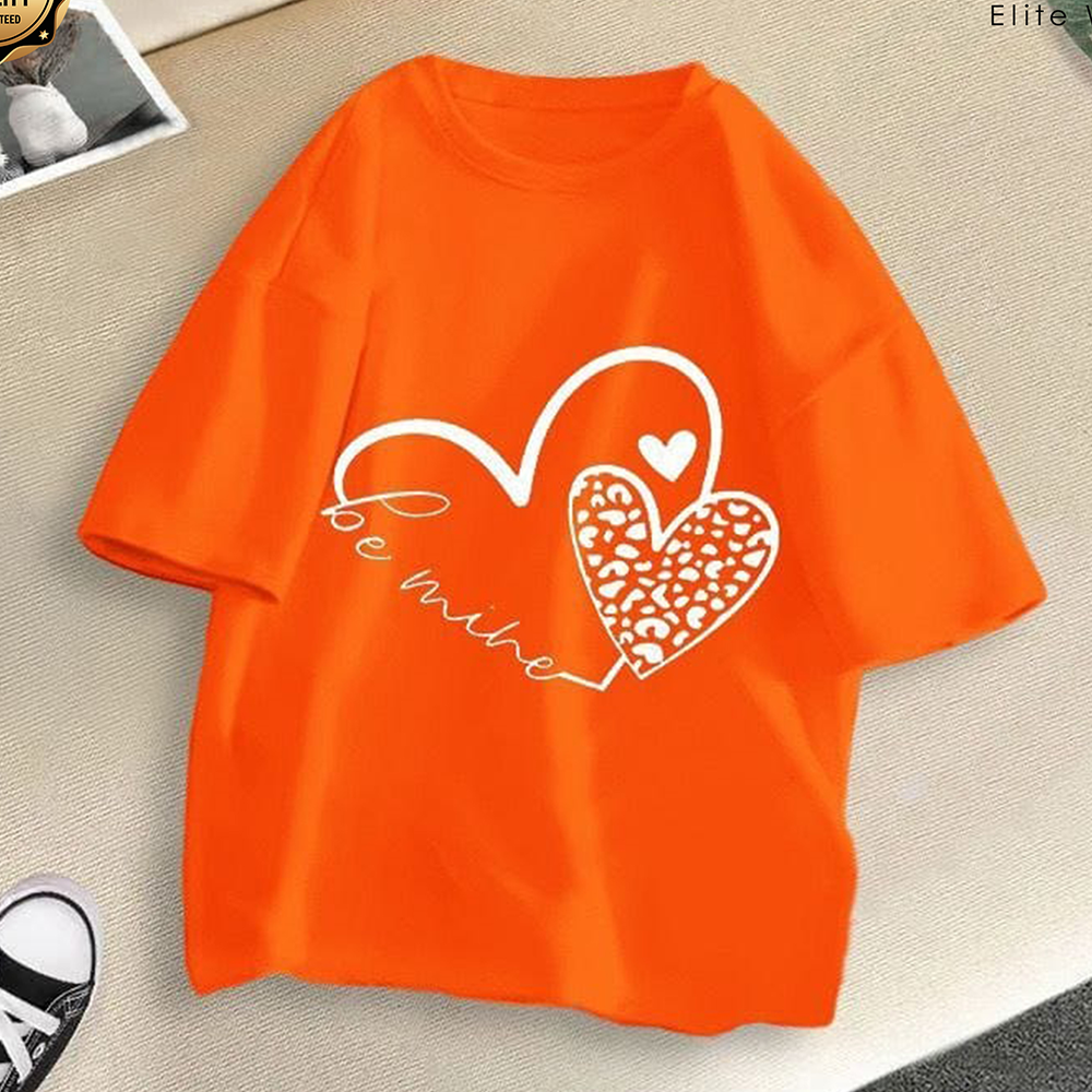 Cotton T-shirt for Women - Orange - FT-05