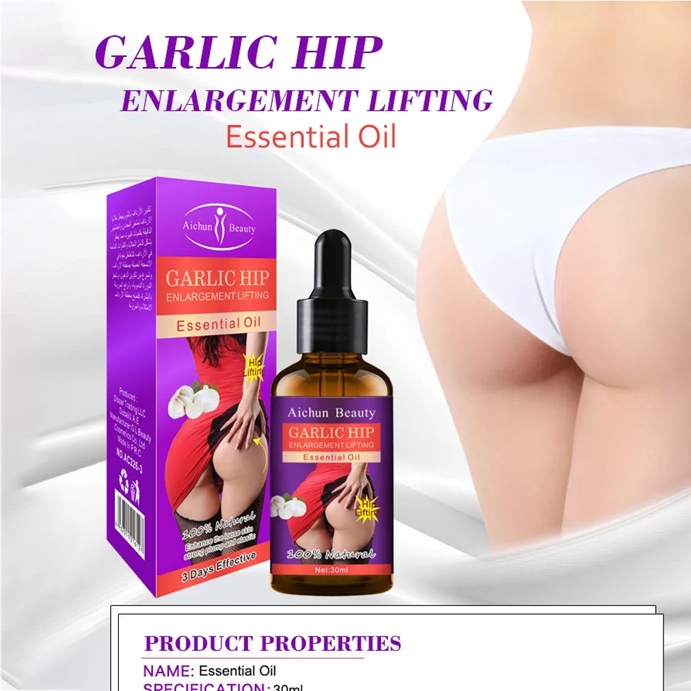 Aichun Beauty Natural Garlic Hip Enlargement Oil for Women - 30ml