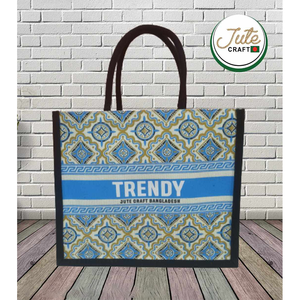 Trendy Jute Bag - Large - Multicolor