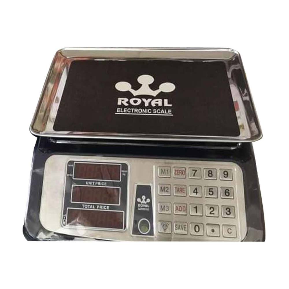 Electronic Weighing Scale 40kg - Black and Silver