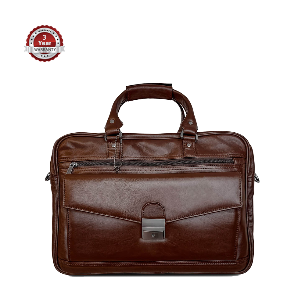 Leather Office Bag For Men - OB -1017