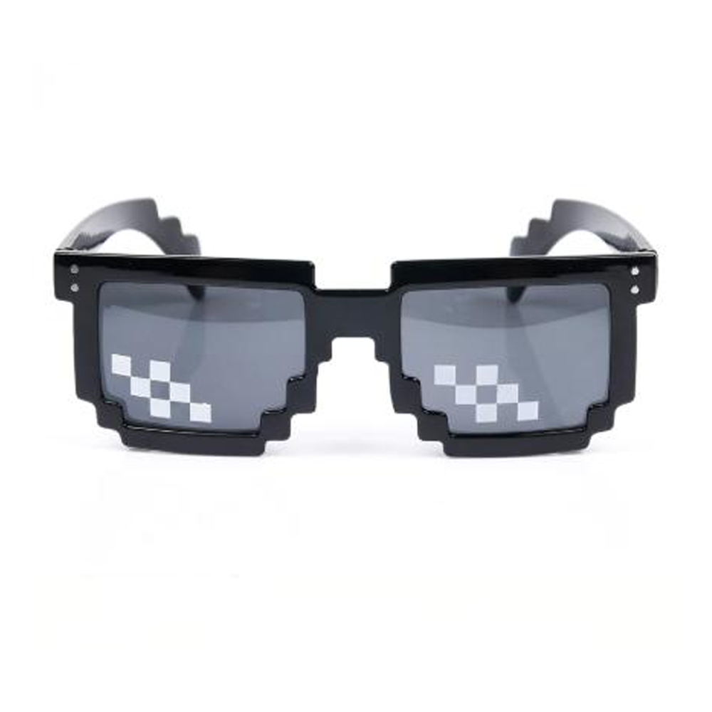 Thug Life Mosaic Pixel Sunglasses - Black