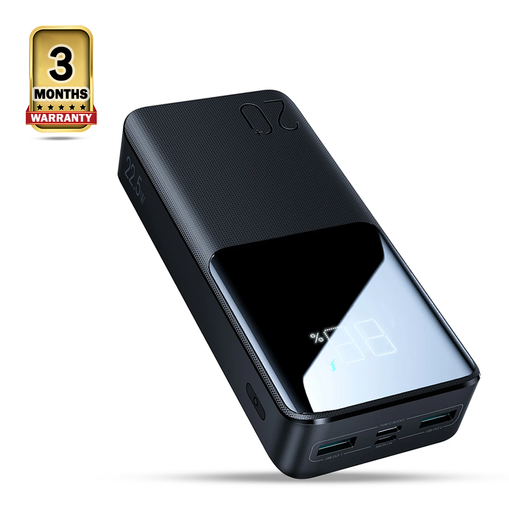 Joyroom JR-QP192 Digital Display Power Bank - 20000mAh - Black