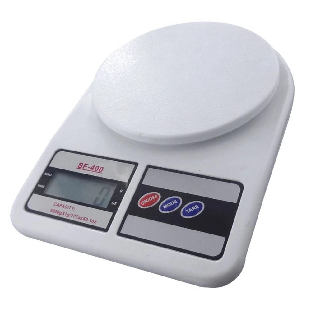 SF400 Digital Electronic LCD Kitchen Scale - 10 Kg - White