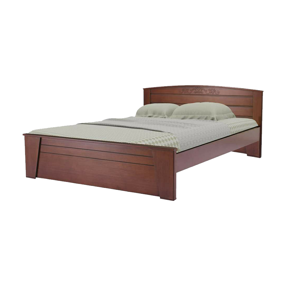 Malaysian Processed Wood King Size Bed - 6'*7' Feet