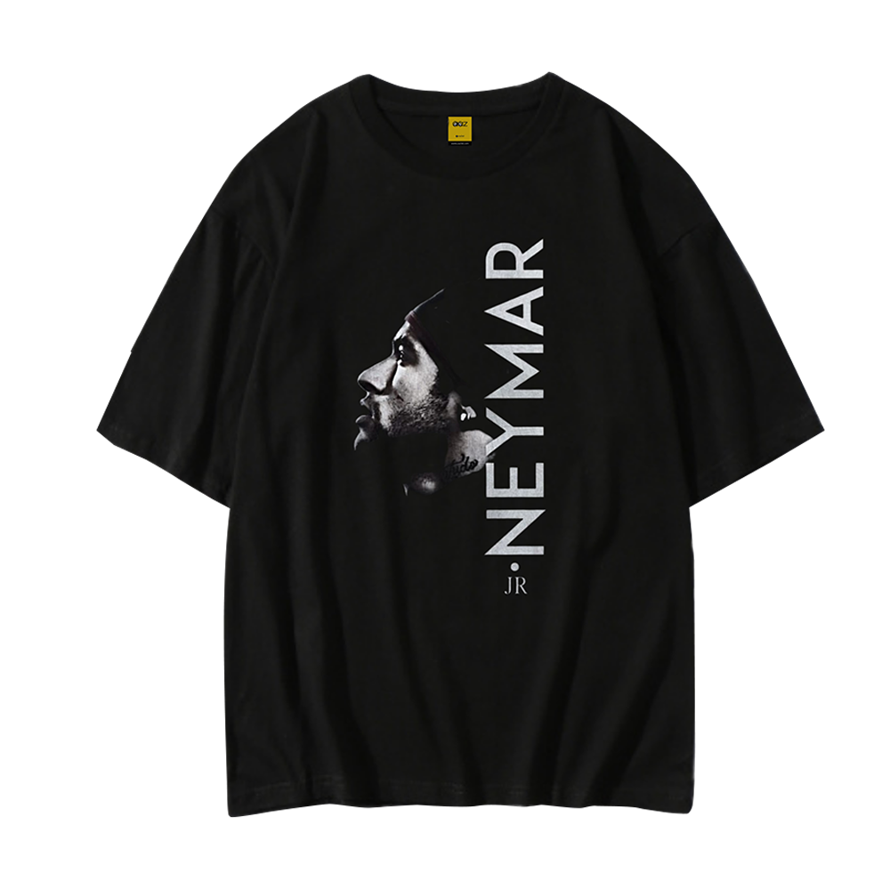 Cotton Drop Shoulder T-Shirt For Men - Neymar