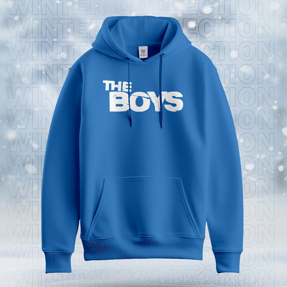 Maxan Cotton Hoodie For Men - Blue - 0018