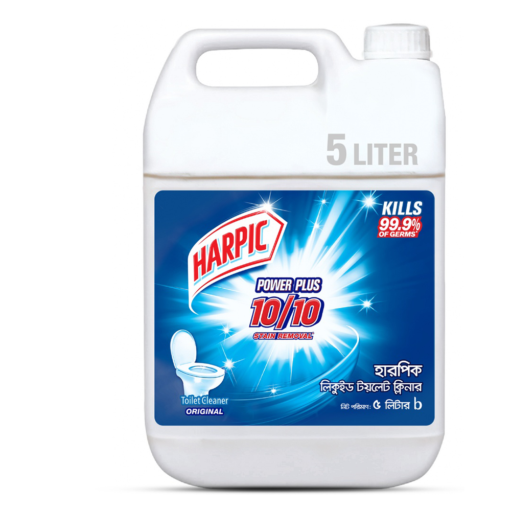 Harpic Liquid Toilet Cleaner Original Super Saver Mega Refill Pack - 5 Litre - Ha13L