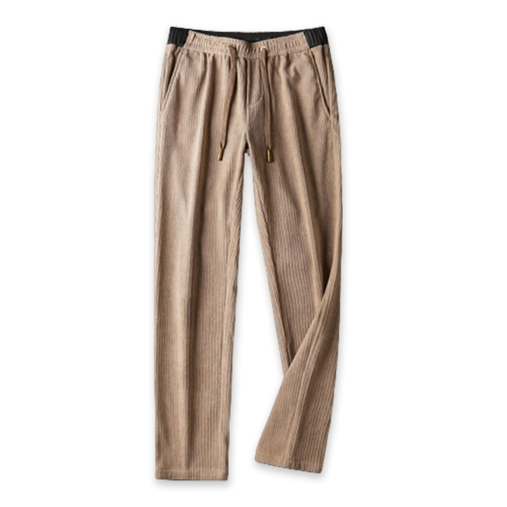 Corduroy Trousers For Men - Khaki - CBP-K