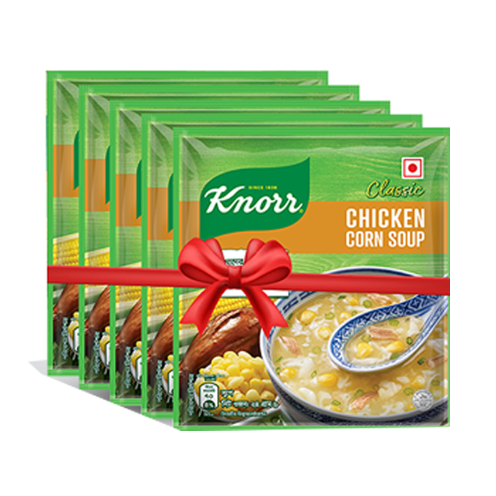 Pack of 5 Pcs Knorr Chicken Corn Soup - 24g