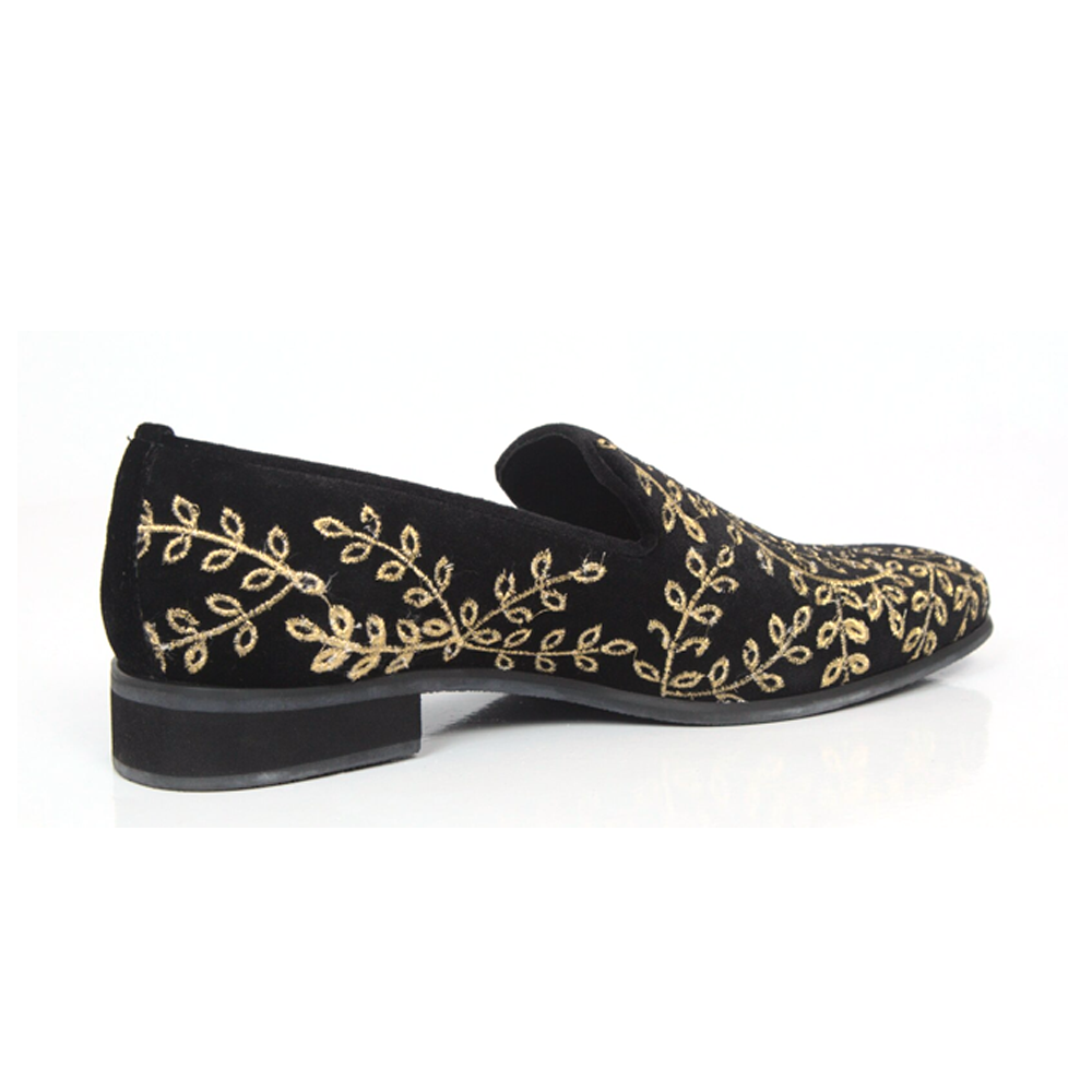 Regals Velvet Shoes for Men - RVEL- Black