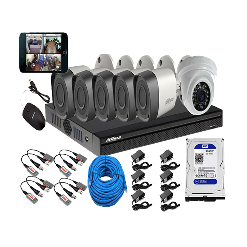 Dahua 2 MP CCTV Camera Package With All Accessories - PKG - 6