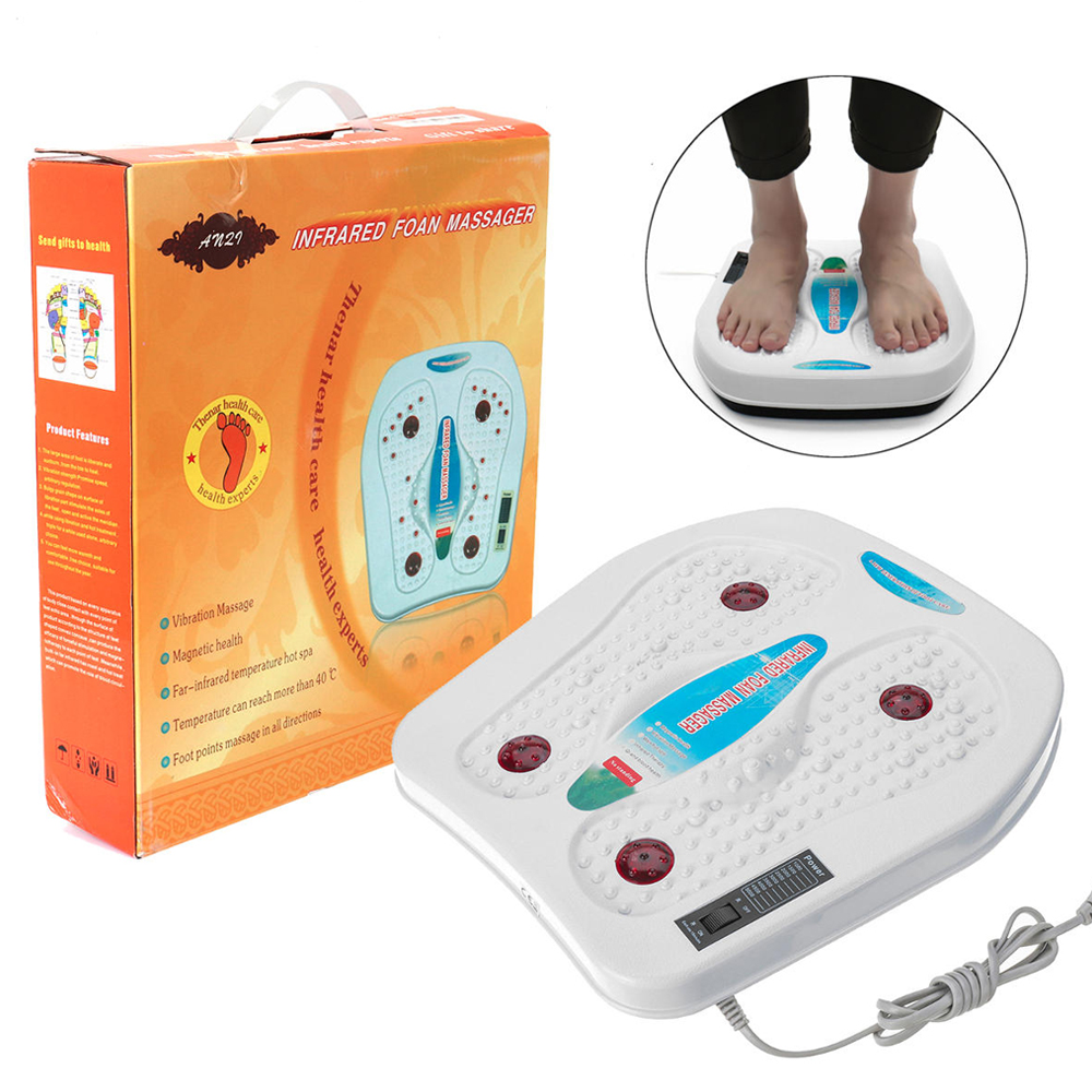 3W Electric Foot Massager Vibration Infrared Therapy Blood Circulation  Machine