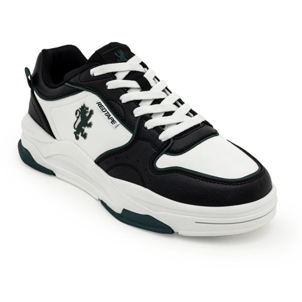 Red Tape Lifestyle Sneaker Shoes For Men - Black and Green - EFS-20