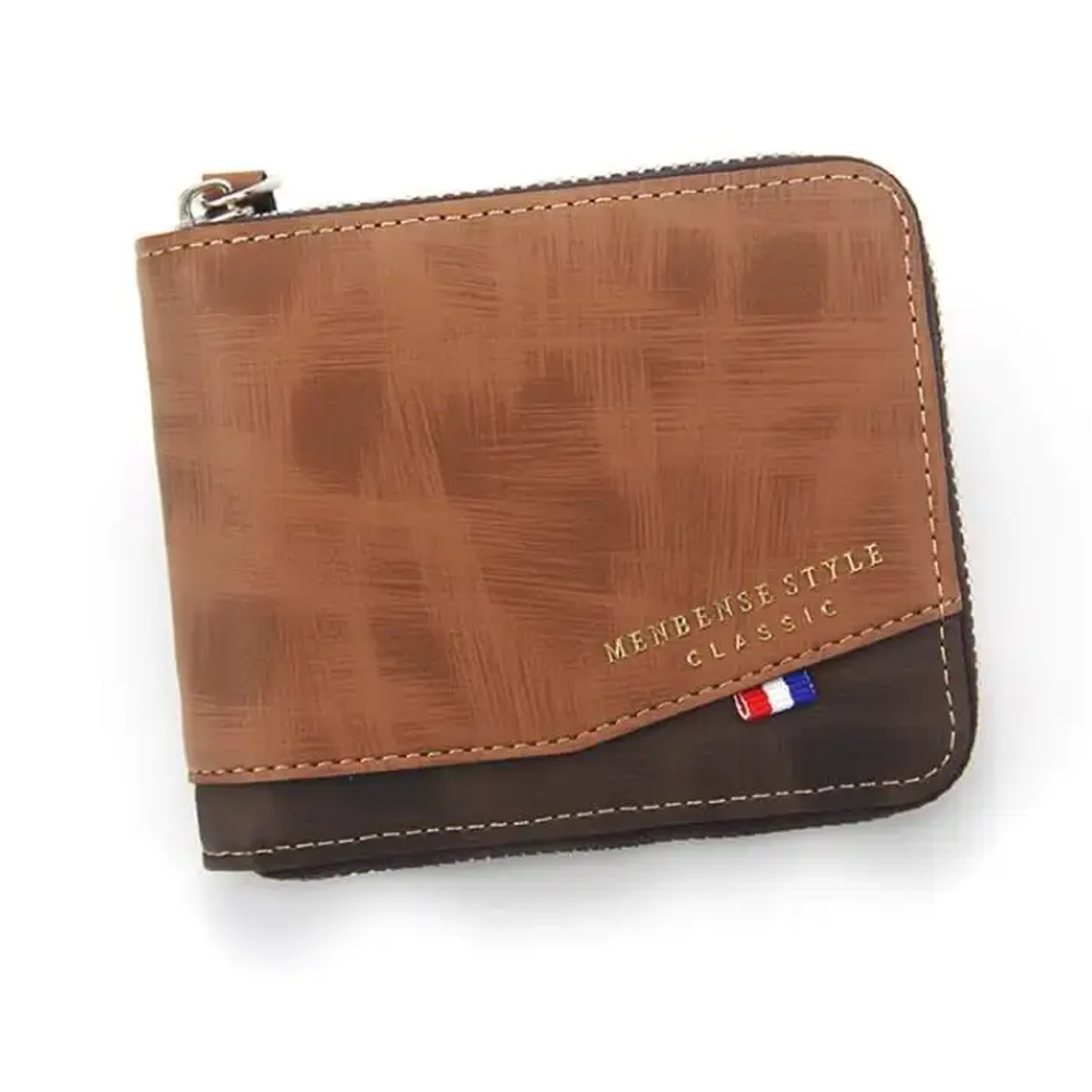 Artificial Leather Wallet For Men - Brown