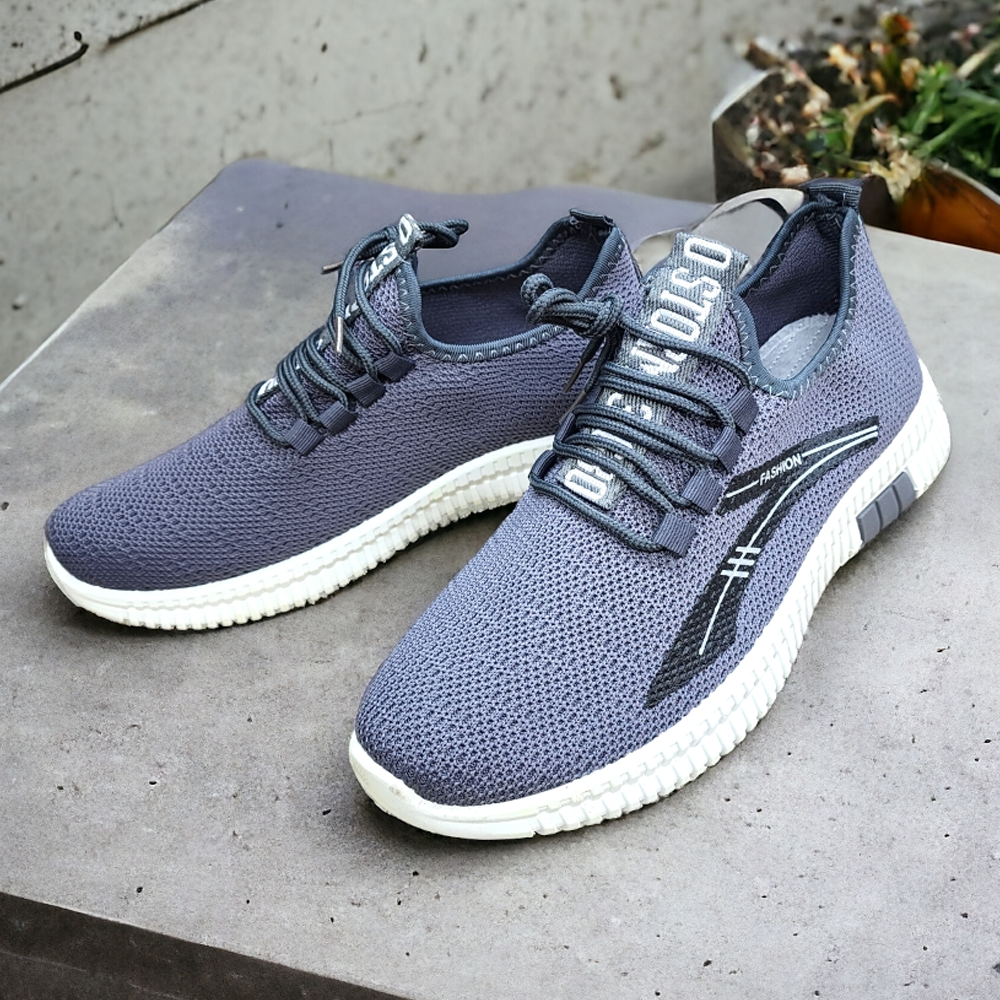 Grey cheap mesh sneakers