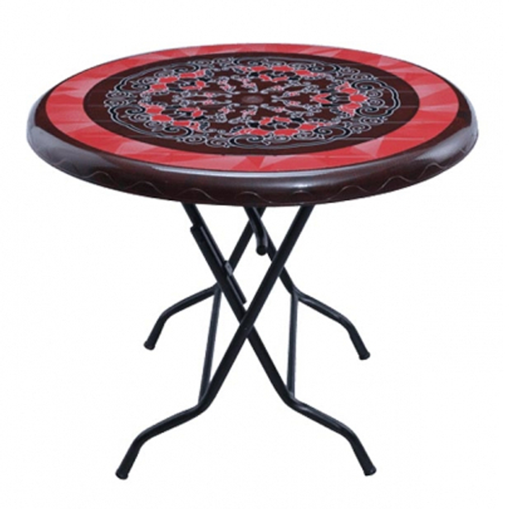 RFL Majestic Printed Round Dining Table 4 Seat