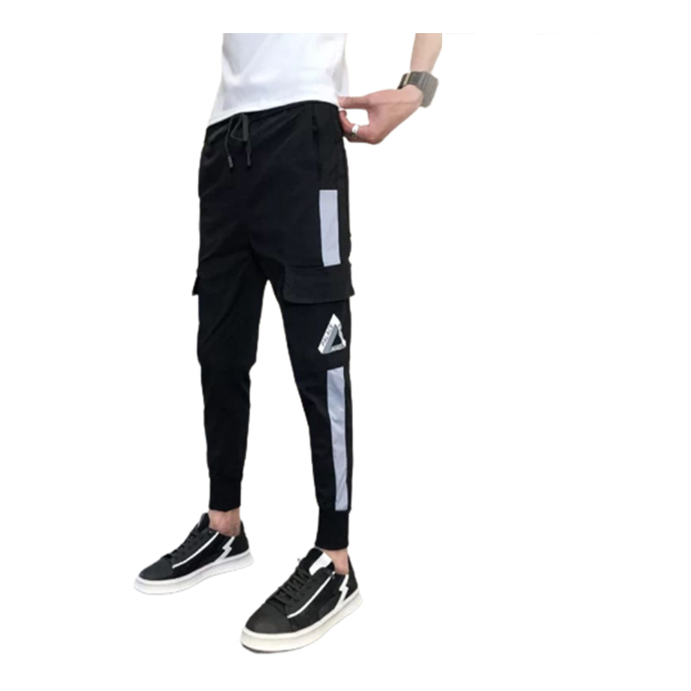 Polypropylene Joggers For Men - Black And White - TJ-16