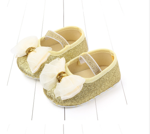 Armandy Cotton Baby Girl Shoe - Golden