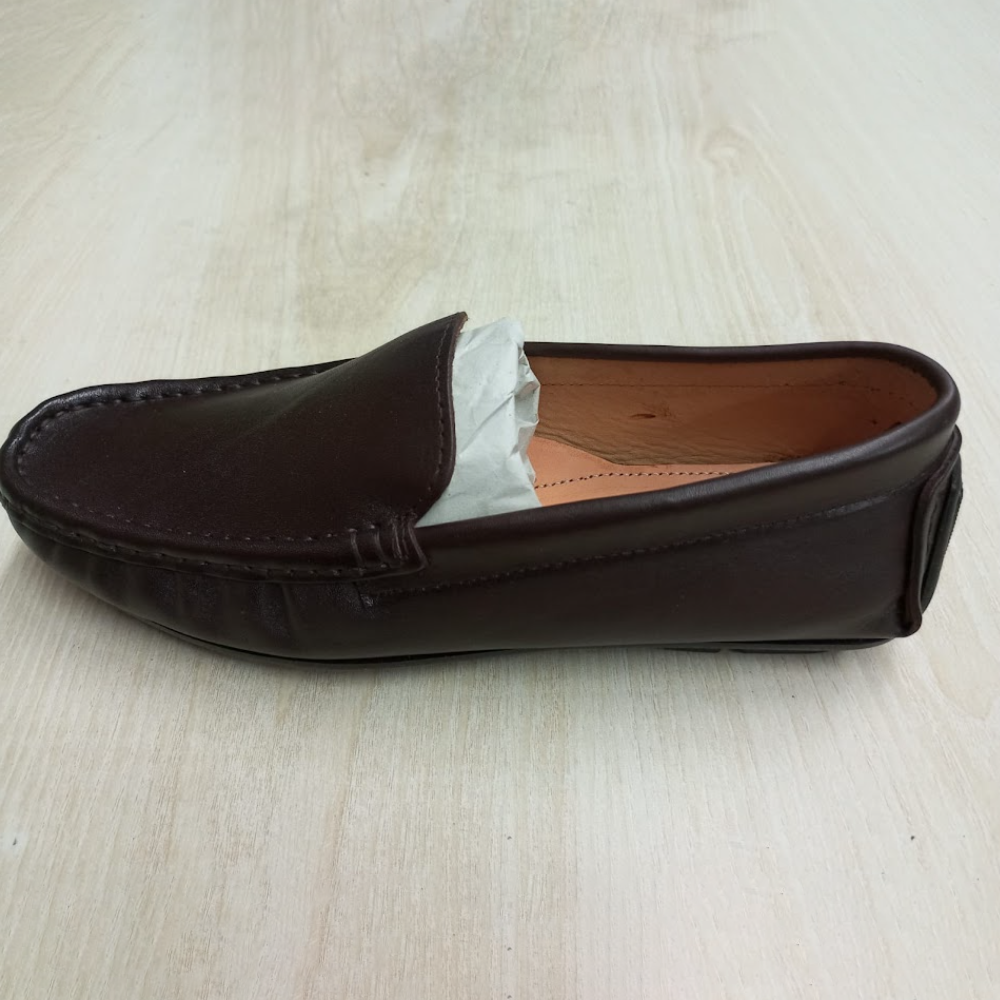 PU Leather Loafer Shoes for Men - Chocolate - 39 Size