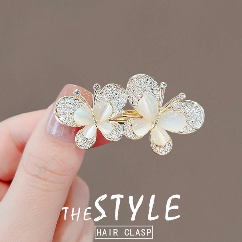 Metal Flower-07 Brooch Hijab Safety Pin For Girls And Women - Golden White