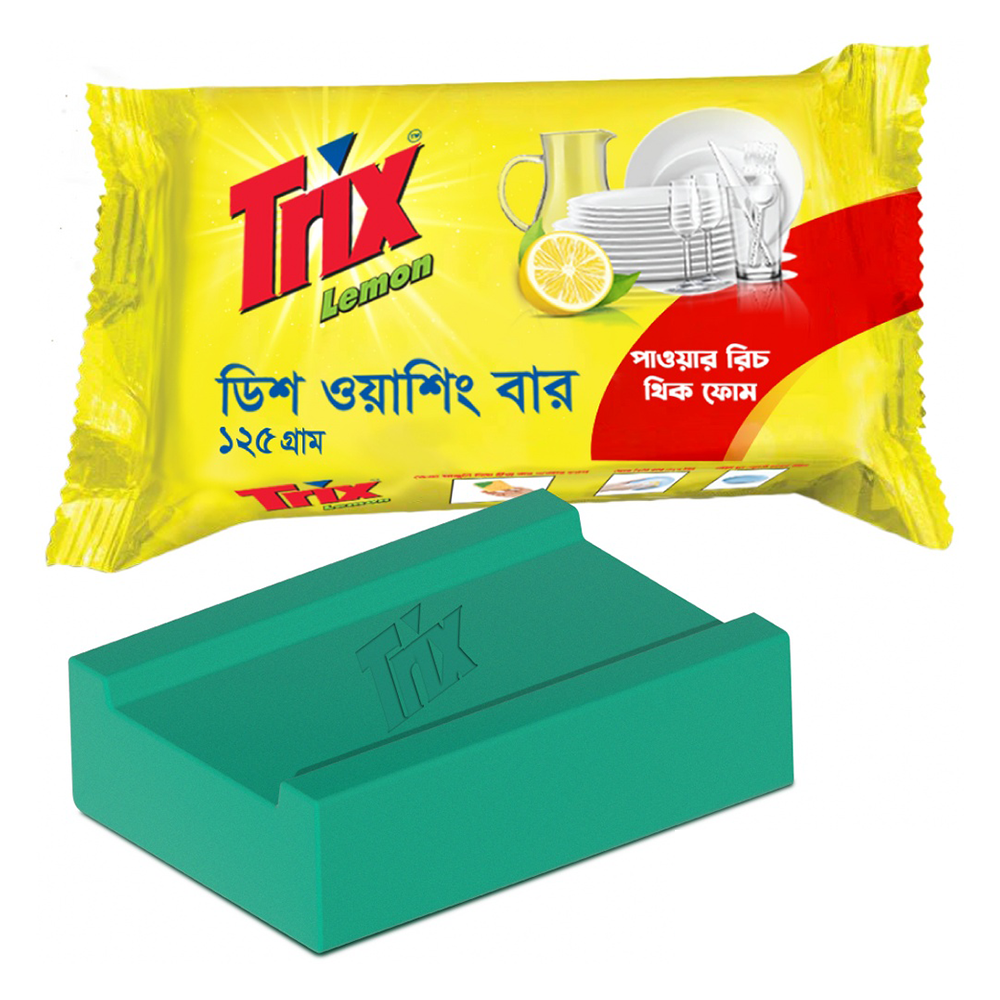 Trix Dishwashing Bar - 125gm - Tr02D