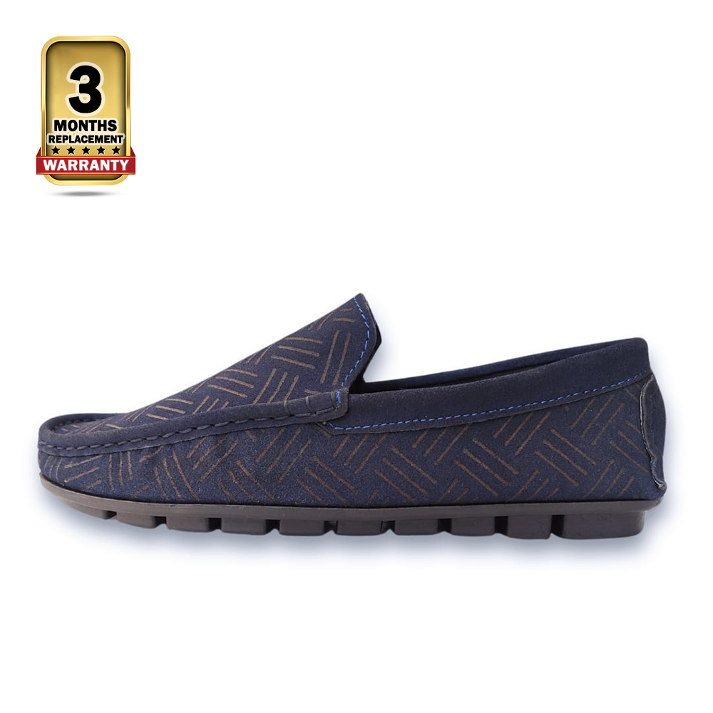 Reno Leather Loafer  Shoes for Men - Blue - RL3071