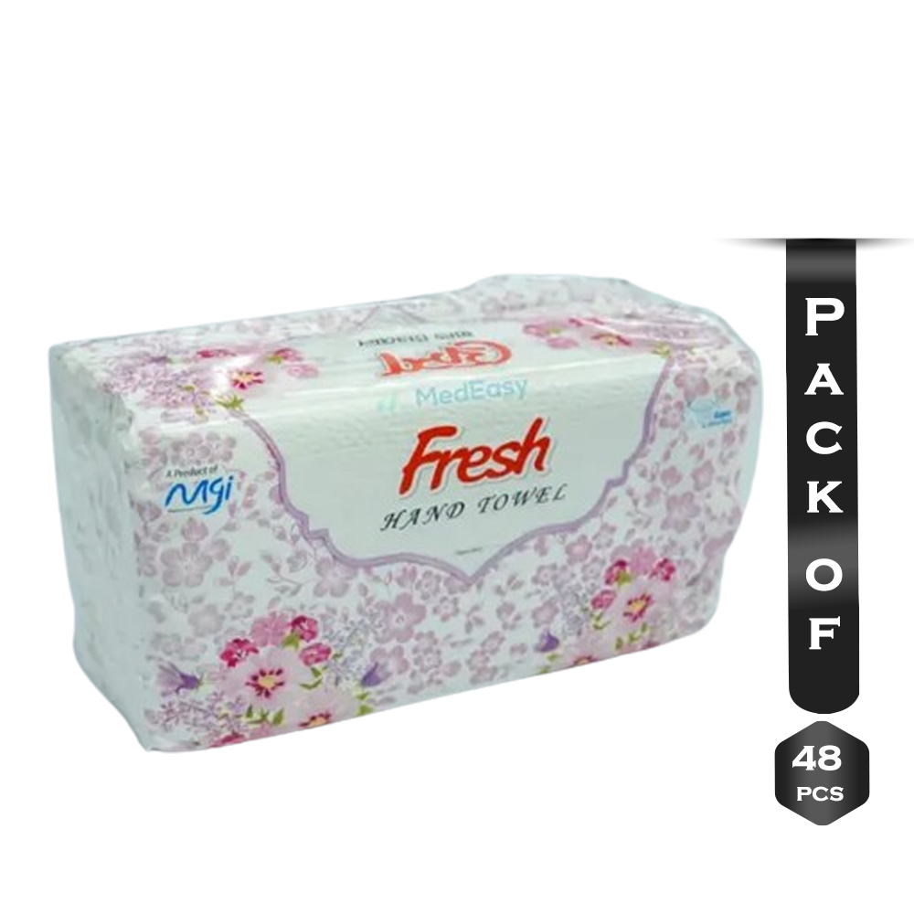 Pack Of 48 Pcs Fresh Hand Towel - 150 Ply
