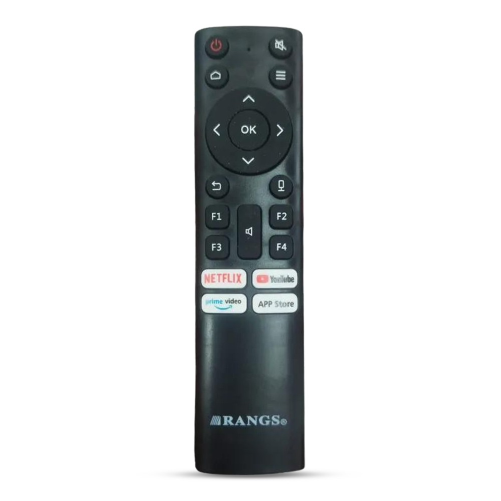 Rangs Non Voice Control LED TV Remote - Black
