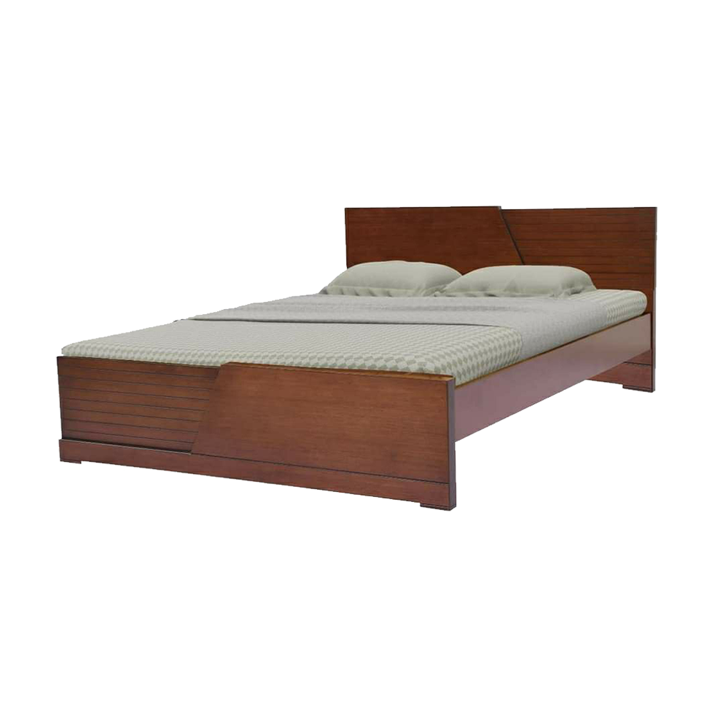 Malaysian Processed Wood King Size Bed - 6'*7' Feet