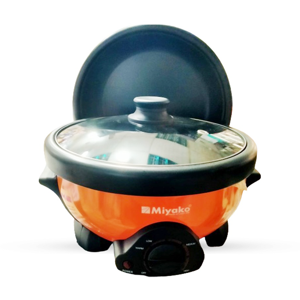 Miyako MC-500D Non Stick Removable Elecric Multi Curry Cooker Double Pan - 5.5 Litre