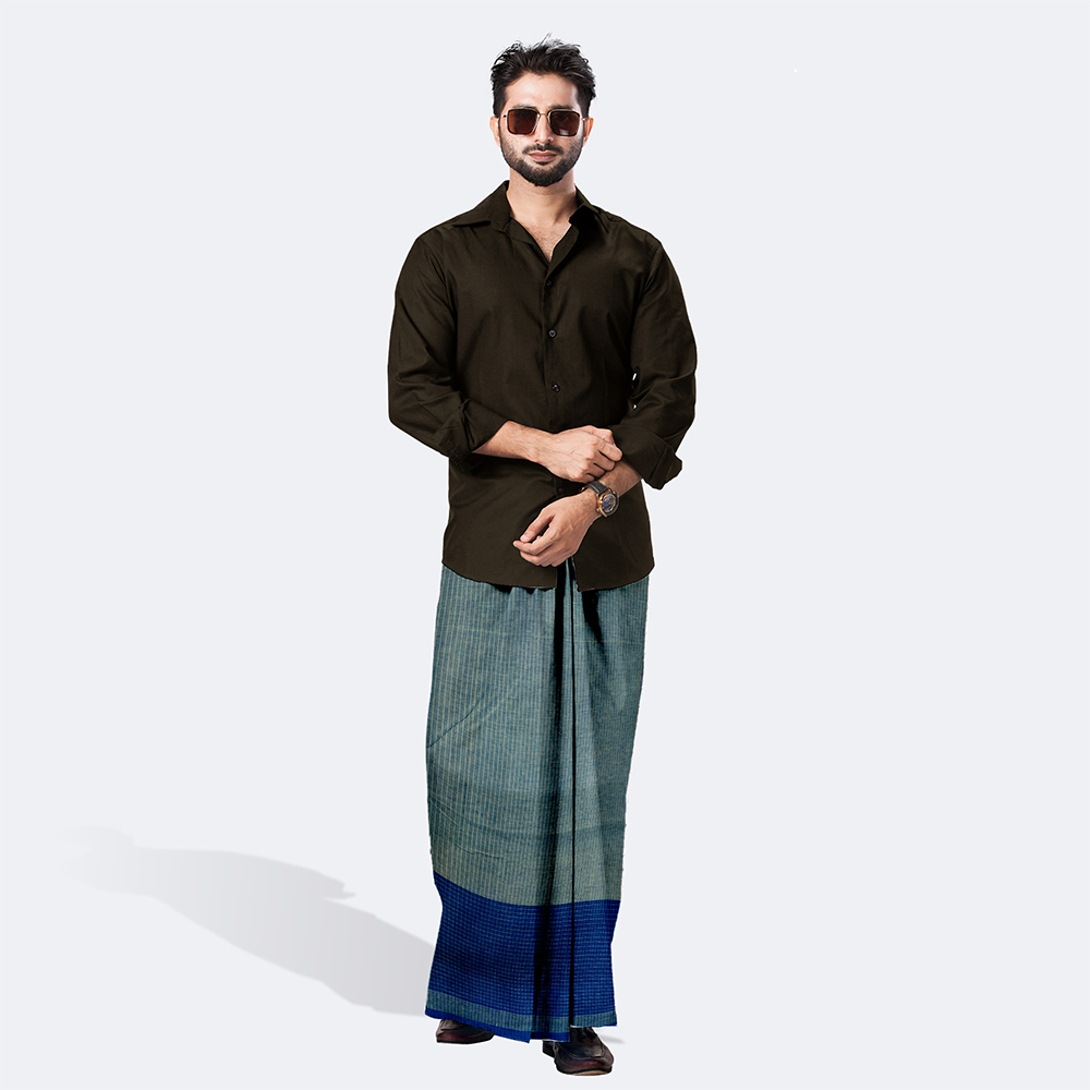 Cotton Lungi for Men - Multicolor - LM-08