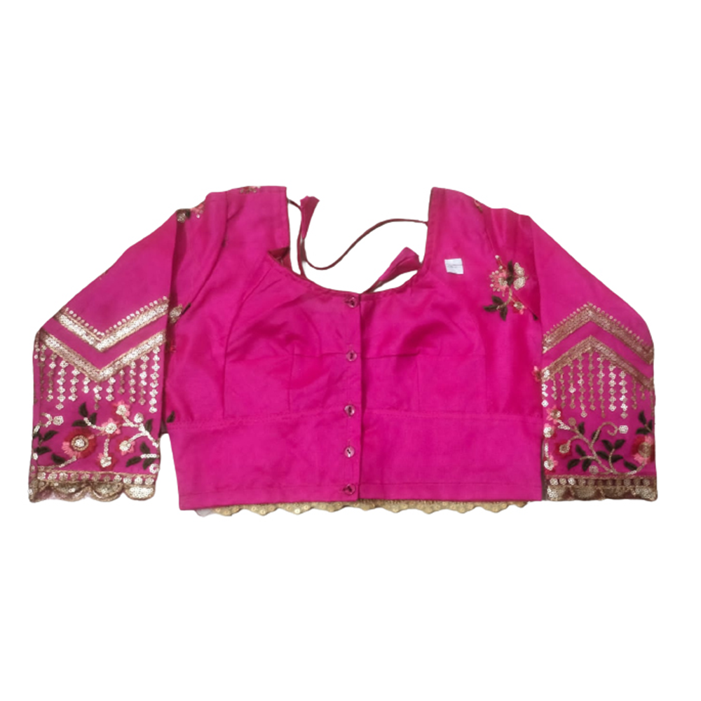 Soft Makhon Lelin 3 Quarter Blouse For Women - Light Pink - BL-04