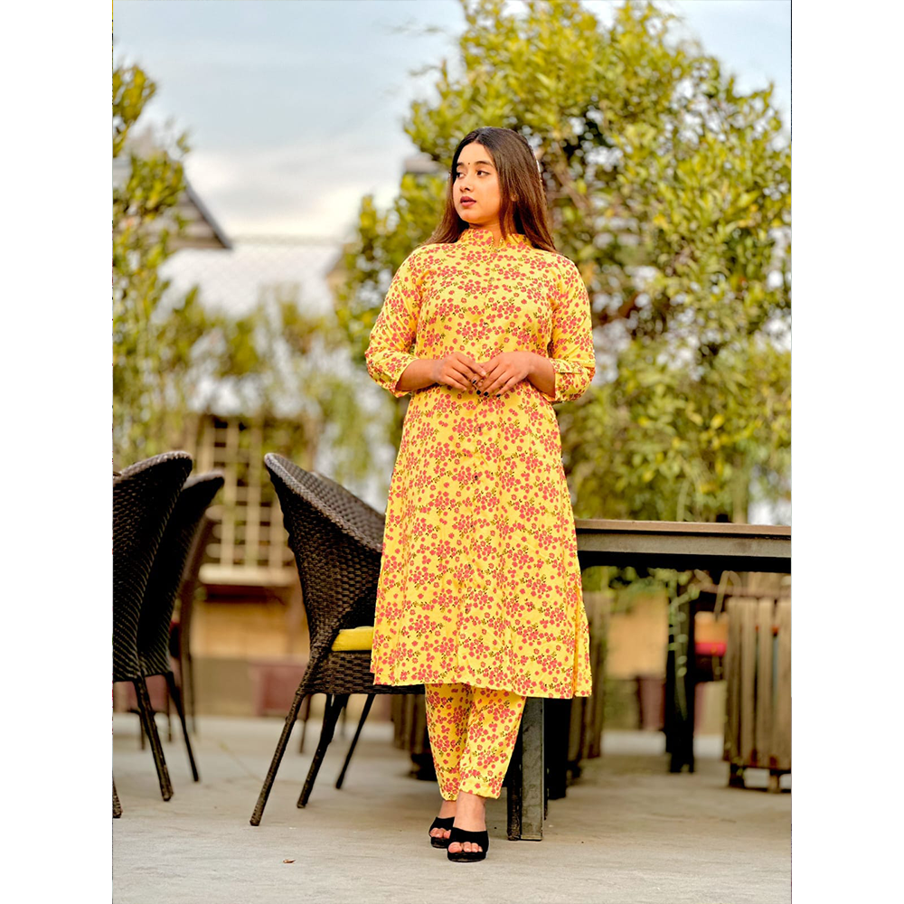 Cotton Stitched Lawn Salwar Kameez For Women - Multicolor - 08