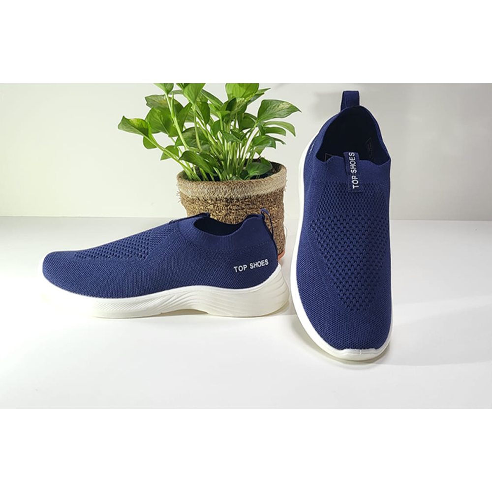 Mesh Winter Shoes For Men - Navy Blue - EFH-004