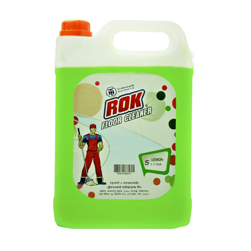 Rok Disinfectant Lemon Floor Cleaner - 5 Ltr