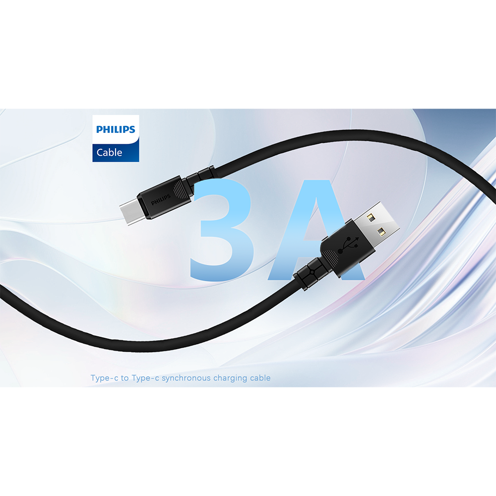 PHILIPS DLC3001A A to Type-C Cable - 1M - Multicolor