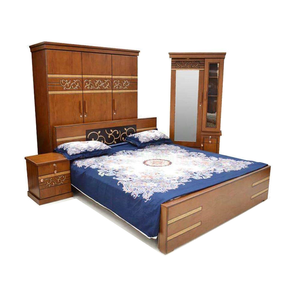 Canadian Process Wood Bedroom Set - Wooden - Ftbs 231
