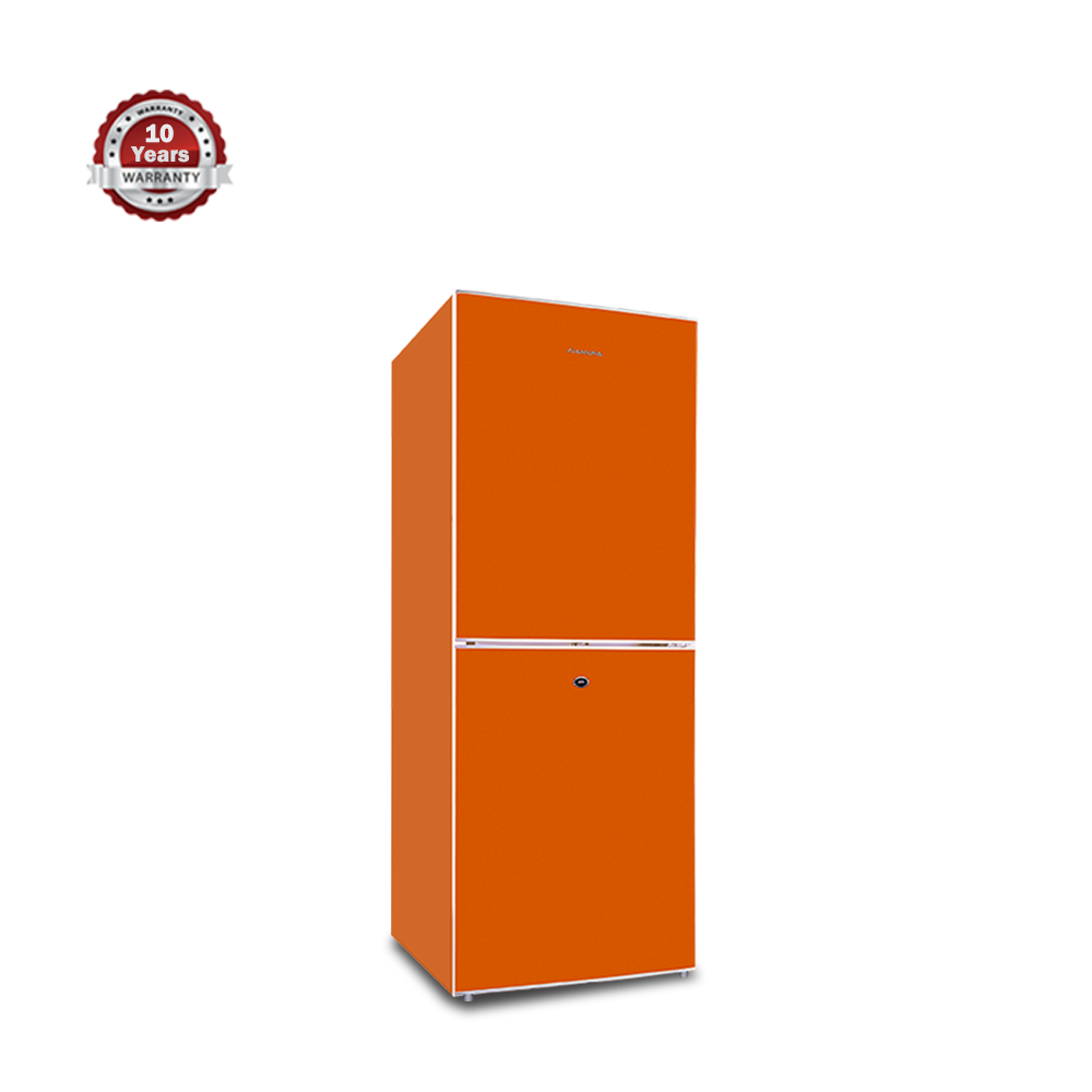 Jamuna JE -220L Refrigerator - Glass Orange Rose - 220 Ltr