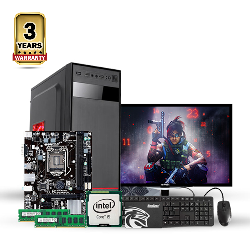 Intel Core i5 6th Generation - 8GB RAM - 256GB SSD - 17 Inch Monitor - Desktop Computer - Black - CSDP23-6011