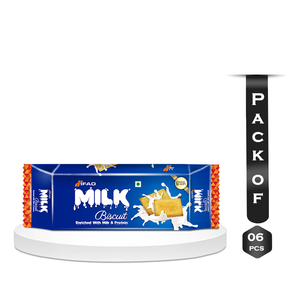 Pack of 6 Pcs Ifad Milk Biscuit - 45gm 