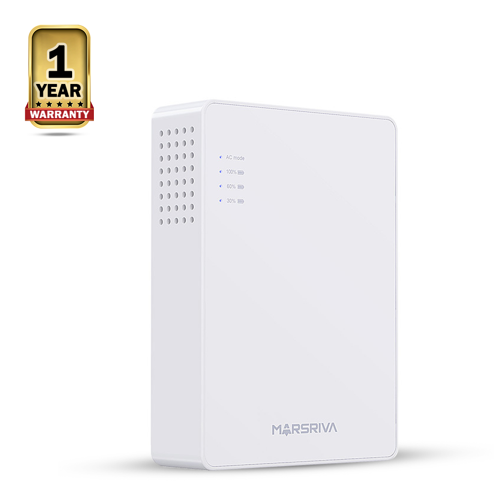 Marsriva KP3 Smart Mini DC UPS for Router - 10000mAh - White