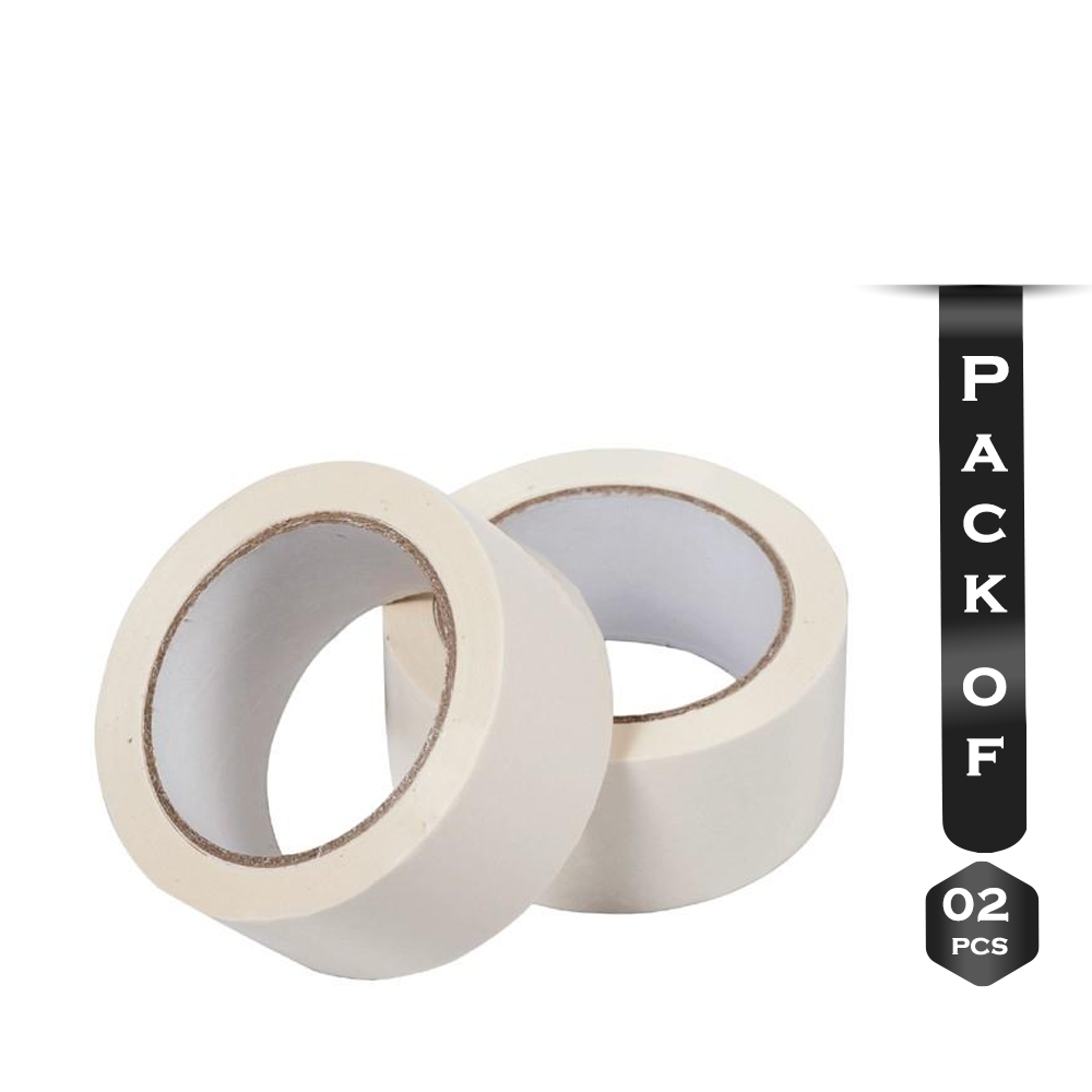Pack Of 2 Pcs White Masking Tape 2 inch - SA000CRFT040