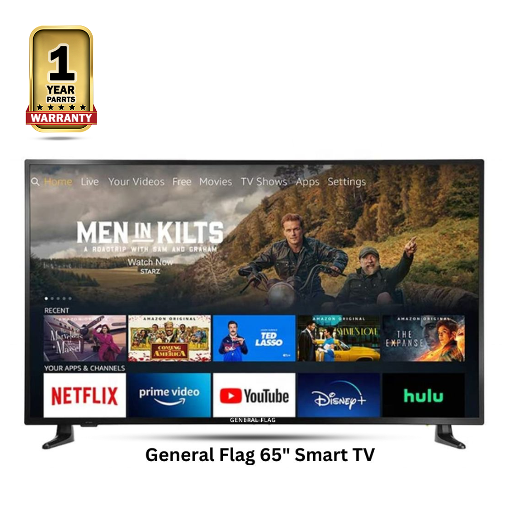 Hamim General Falg 4k Android Smart Led Tv - 65 Inch - Black 